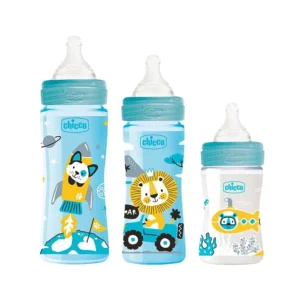 شیشه شیر ول بینگ چیکو آبی Chicco