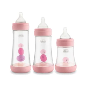 شیشه شیر پرفکت چیکو صورتی Chicco